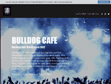 Tablet Screenshot of bulldogcafe.com